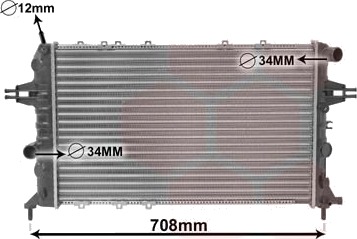 VAN WEZEL 37002293 Radiator motorkjøling VAN WEZEL 37002293 Radiator motorkjøling
