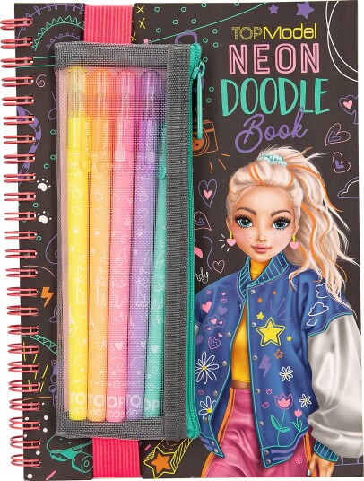 Topmodel TOPModel Doodle Bok med Neonpenner 413217