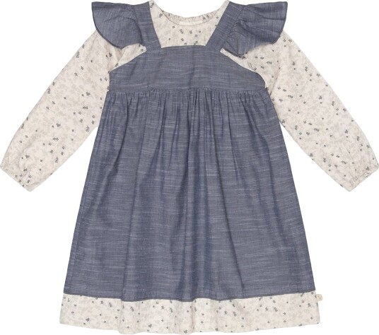That"s Mine Kjole   Canza   Doux Bleu   Thats Mine   5 år 110   Kjole Blå Hvit