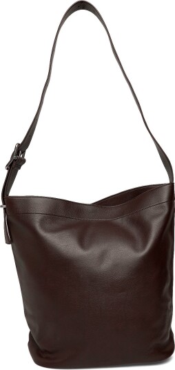 SANDQVIST Leather Shopper Bag DARK BROWN One Size SANDQVIST Leather Shopper Bag DARK BROWN One Size