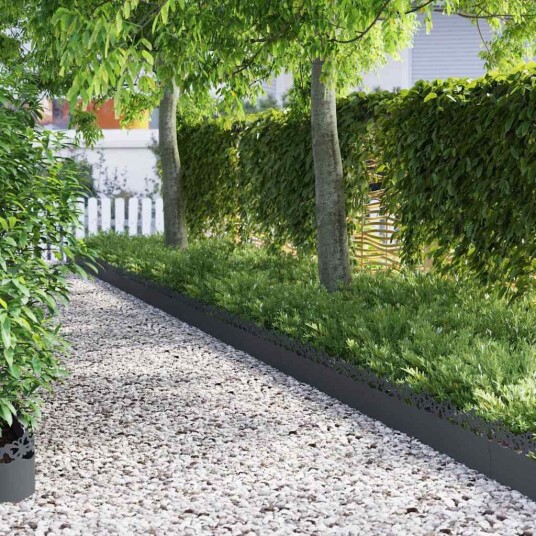 vidaXL Plenkanter 30 pcs Antrasitt 103 x 0,05 x 22 cm Stål