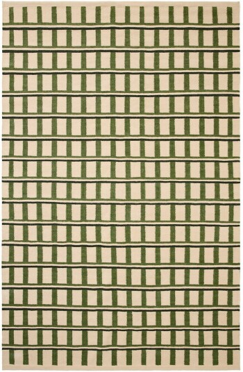 Chhatwal & Jonsson Mysore ullteppe Off white green dark green 180x270 cm