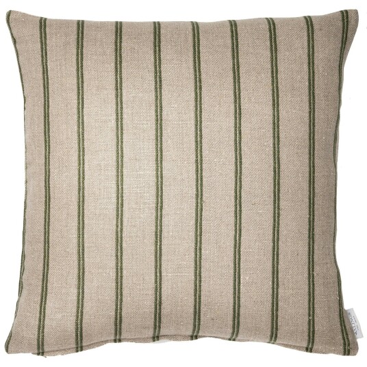 Axlings Linåker Putetrekk 43x43 cm Grønn / Naturlig