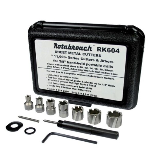 Rotabroach Minikjerneborsett 3/8''