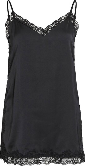 Vila Singlet Vionara Lace Singlet/Spi Svart