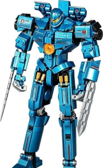 Byggesett For Mecha-Robot Monteringsleketøy I Murstein Samleobjekt For Mecha-Figur