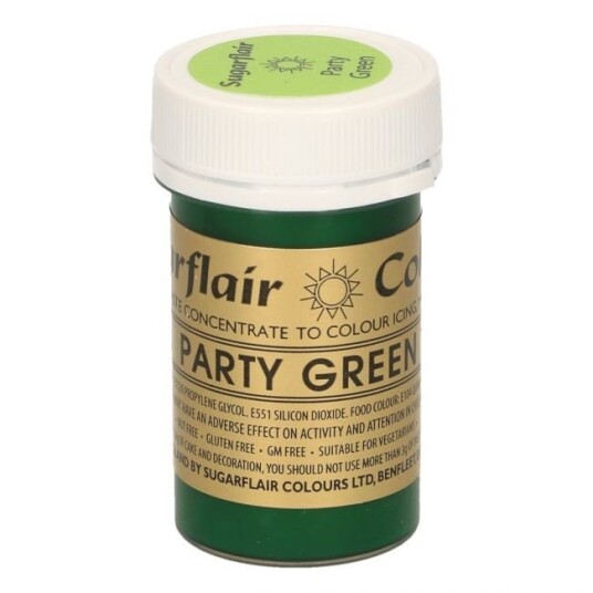 Sugarflair Pastafarge Party Green 25g 