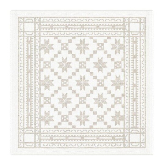 Ekelund   Åttebladrose serviett 35x35 beige