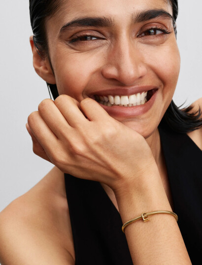 Pandora Letter E 14K Gold-Plated Charm - Gold - ONE SIZE Pandora Letter E 14K Gold-Plated Charm - Gold - ONE SIZE