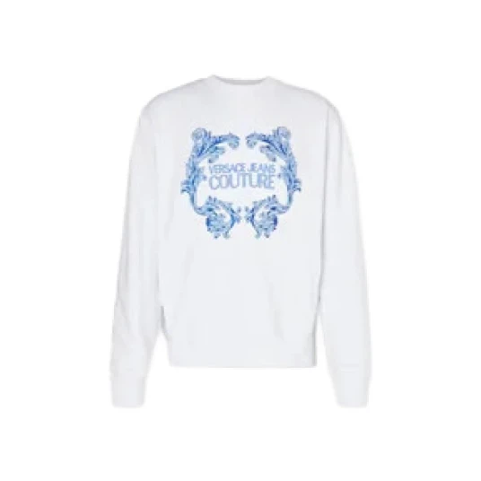 Versace Jeans Couture Herre Gensere & Hettegensere Hvit S, Versace Jeans Couture Herre Gensere & Hettegensere Hvit S,
