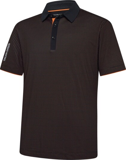 Galvin Green Medley Golf pologenser herre Black Orange Small