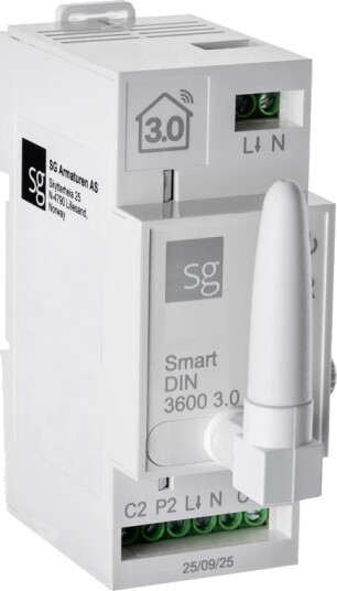 SG Smart Relé Bluetooth DIN-Skinne 16A 3600w