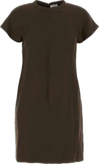 Brunello Cucinelli Dame Kjoler Brun M,