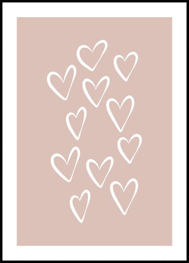 Hearts Plakat Plakat / 50x70cm
