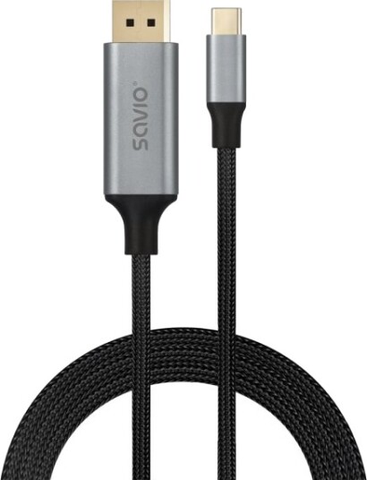 Savio Cl-208 2 M Usb C Usb 3.2 Gen 1 3.1 Gen 1 32,4 Gbit/S Svart Grå