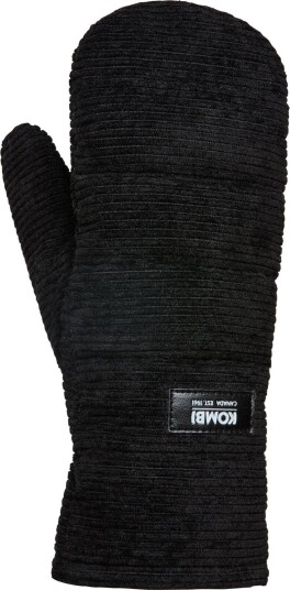 Kombi Women's Corduroy Mittens Black 3 Kombi Women's Corduroy Mittens Black 3