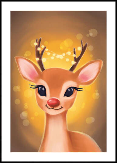 Christmas Deer Plakat Plakat / 40x50cm