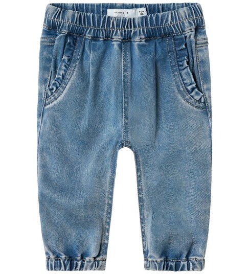 Name It Medium Blue Denim Nbfrose R Frill Jeans 1550 To Noos 80 Name It Medium Blue Denim Nbfrose R Frill Jeans 1550 To Noos 80