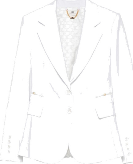 Elisabetta Franchi Dame Jakker Hvit XL,