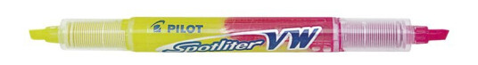 Pilot Spotliter Vw Begreen Dobbelsidig Markør Fluorescerende Gul Fluorescerende Rosa 1-3.3 Mm Medium
