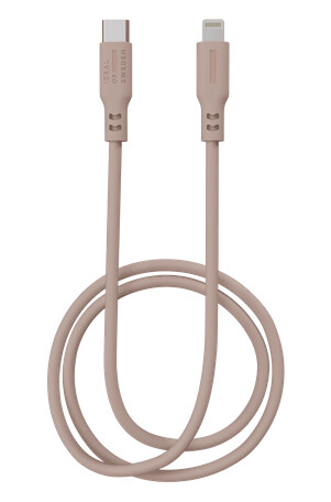 Silicone cable USB C Lightning Blush Pink
