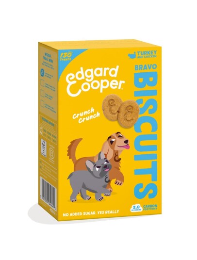 Edgard Cooper Bravo Dog Biscuits Turkey 400G Edgard Cooper Bravo Dog Biscuits Turkey 400G
