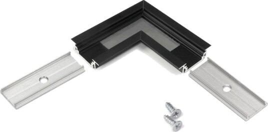 Topmet Profilsamler GROOVE10 90GRAD Svart anodisert