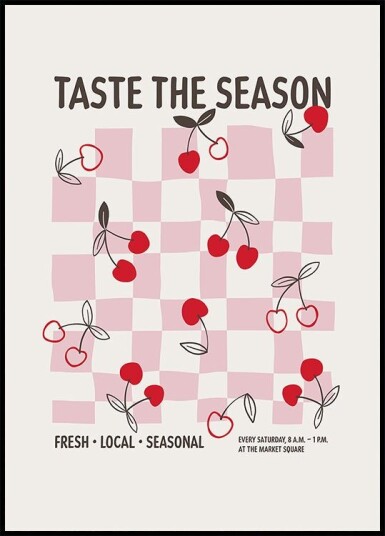 Farmers Market Cherries Plakat Plakat / 21x30cm