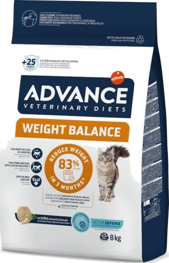 Affinity Advance Veterinary Diets Tørrfôr Veterinary Diets Weight Balance 2 X 8 kg