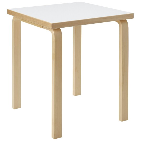 Artek Aalto 80C Barnebord Kvadratisk 60x60 cm Hvit Laminat Artek Aalto 80C Barnebord Kvadratisk 60x60 cm Hvit Laminat
