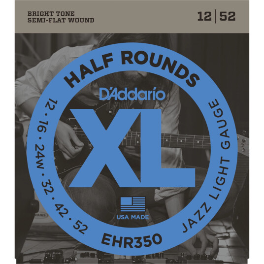 D'Addario Ehr350 Half Round 012-052