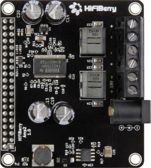 Hifiberry Amp2 Klasse D Forsterker 60W For Raspberry Pi 4B/3B+/3B/2/B+/A+