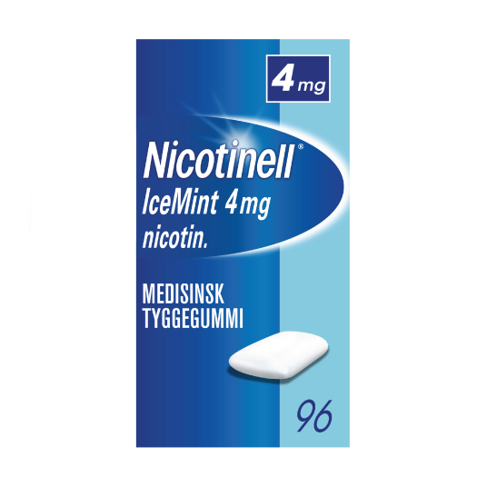 Nicotinell 4 mg tyggegummi Icemint 96 stk.