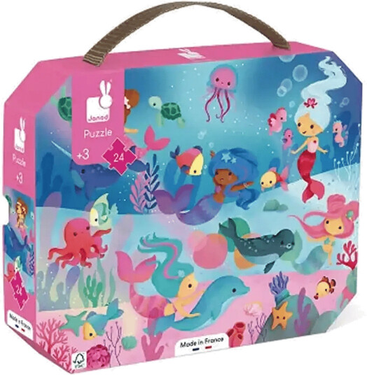 Janod Janod - Puzzle Mermaids 24 Pcs - Multi/patterned - ONE SIZE