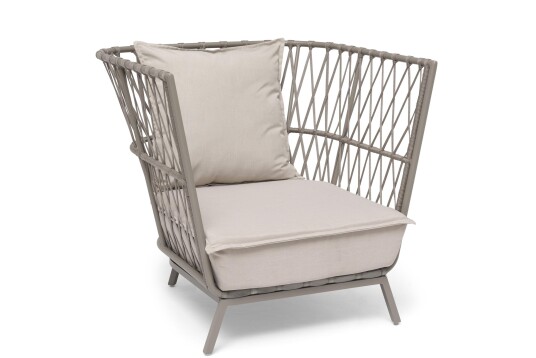 Hillerstorp Jet Set lounge lenestol Beige med beige pute Beige