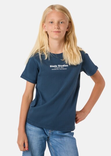 Slade Slade Original Tee Jr Midnight Blue 150 T Shirts