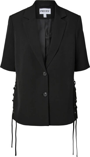 Pieces Pctempre Ss Tie Detail Blazer D2D Black XS