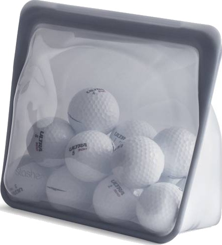 STASHER Silikonpose Stand-Up Medium Svart