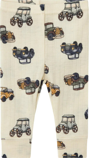 Name It Wang ull leggings til baby med biler aop snow white (62) 62 Name It Wang ull leggings til baby med biler aop snow white (62) 62