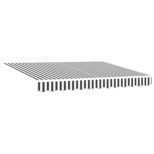 Manuell uttrekkbar markise antrasitt og hvit 300x250 cm 3216038