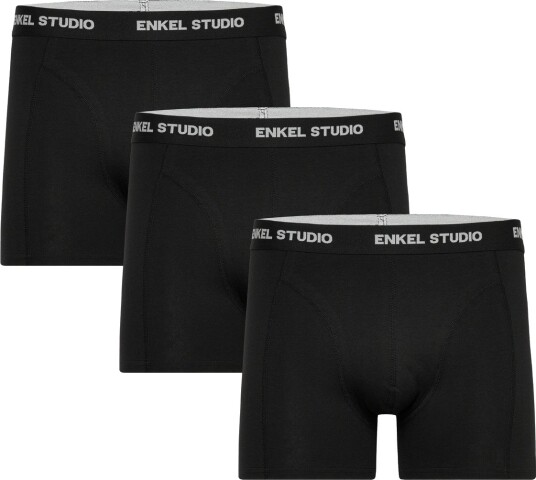 Enkel Studio Boxer 3Pack Eskarl   Black   M
