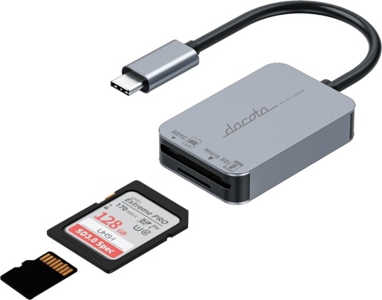 Dacota Platinum USB C 3.0 2 i 1 kortleser Dacota Platinum USB C 3.0 2 i 1 kortleser