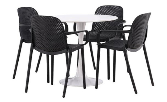 Spisegruppe Venture Home Danburi med 4 Baltimore Stoler