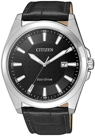 Citizen Herreklokke BM7108 14E Eco Drive 180 Sort/Lær Ø41 mm Citizen Herreklokke BM7108 14E Eco Drive 180 Sort/Lær Ø41 mm