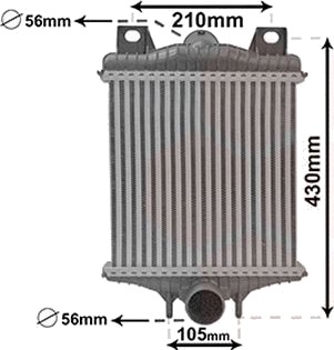VAN WEZEL 02014706 Intercooler