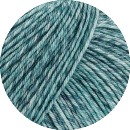 Lana Grossa Vintage Socks Garn 1003 Mint/Gråblå/Jeans/Petrol Melange