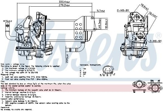 EGR Ventil NISSENS 98230
