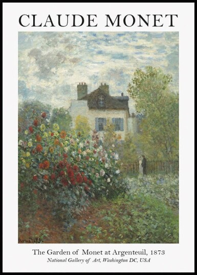 Monet Garden In Argenteuil Plakat Plakat / 100x150cm