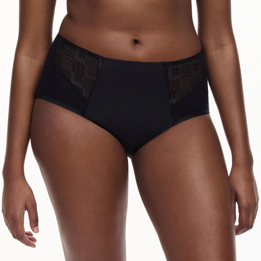 Chantelle Truser Intrigue Corsetry Full High Waist Brief Svart 44 Dame