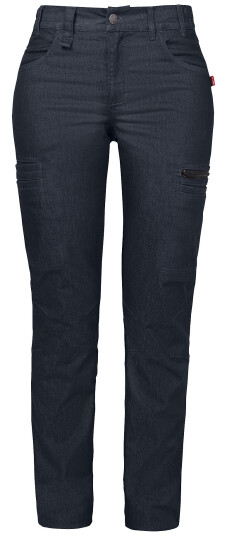 Smila Workwear Fia-bukser for kvinner, blåmelert, 1 stk ,SBG-77374-88 W36 L34